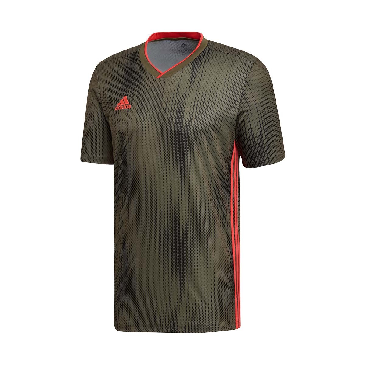 Jersey adidas Tiro 19 m c Raw Khaki Shock Red F tbol Emotion