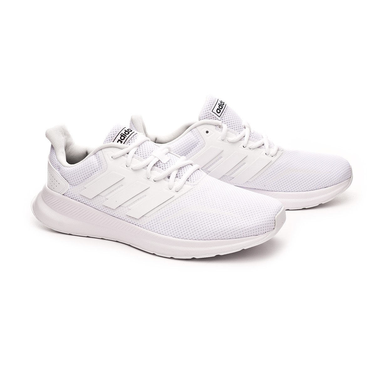 run falcon adidas white