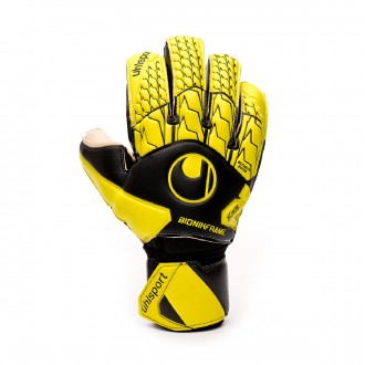 Luvas Uhlsport Absolutgrip Bionik Black-Fluor yellow