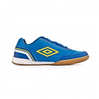 Sapatilha de Futsal Umbro Futsal Street V IC Electric blue-Blazing yellow-Royal-White