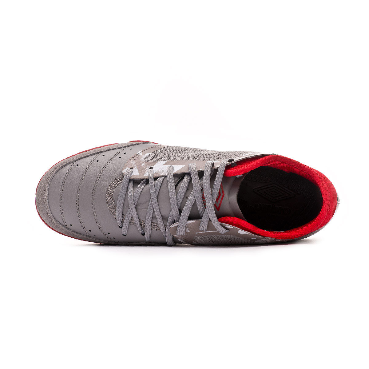 Futsal Shoes Umbro Chaleira Pro Sala Grey-Red - Fútbol Emotion