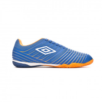 Sapatilha de Futsal Umbro New Vision Pro IC Royal-White-Turmeric