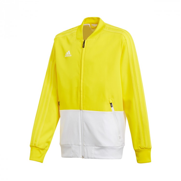 yellow and white adidas jacket