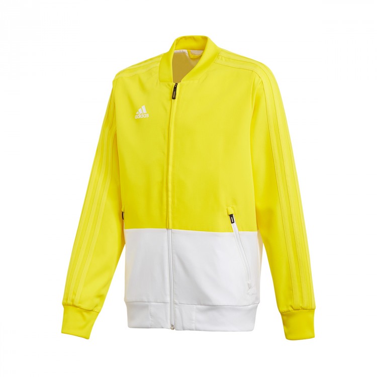 adidas yellow and white windbreaker jacket