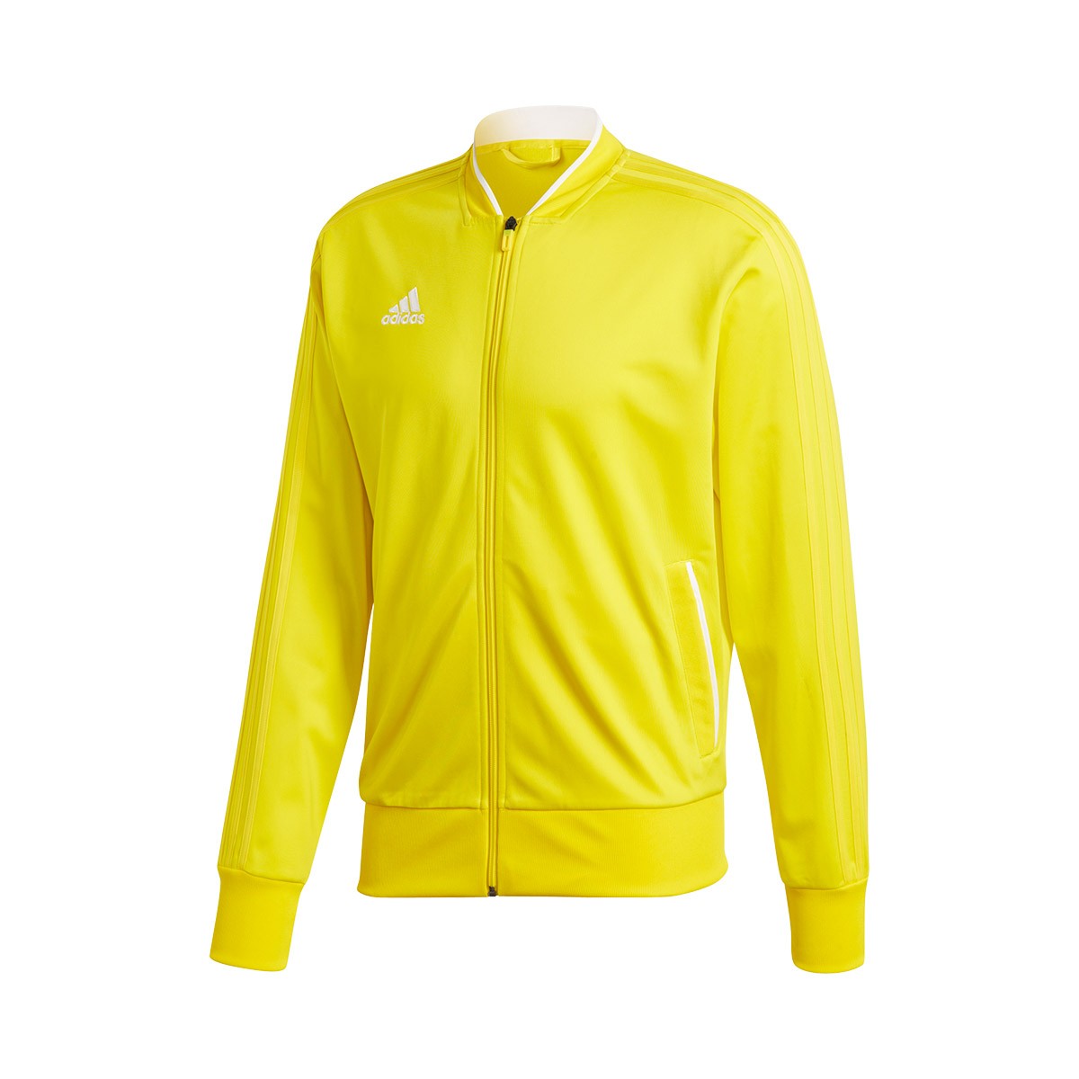 yellow and white adidas jacket