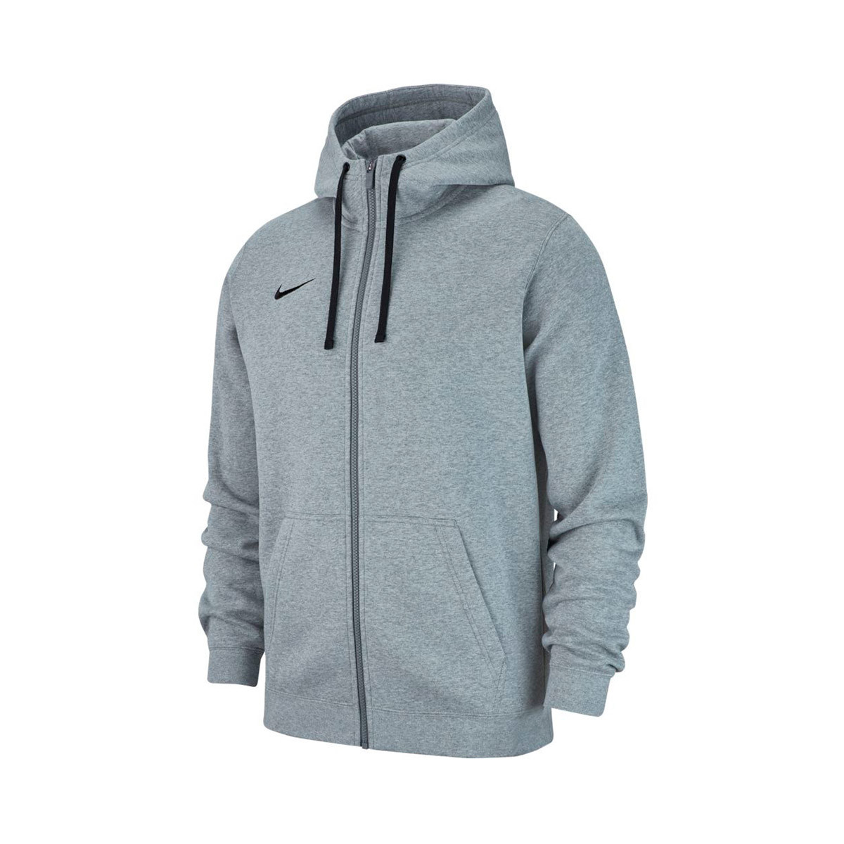 nike club zip hoodie grey