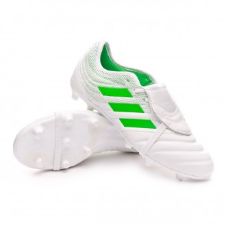 Chuteira  adidas Copa Gloro 19.2 FG White-Solar lime