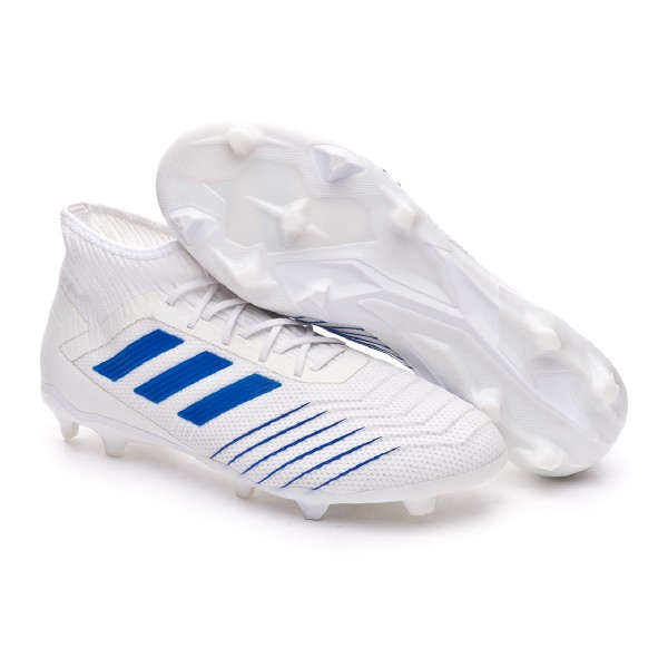 Football Boots Adidas Predator 19 2 Fg White Bold Blue Football