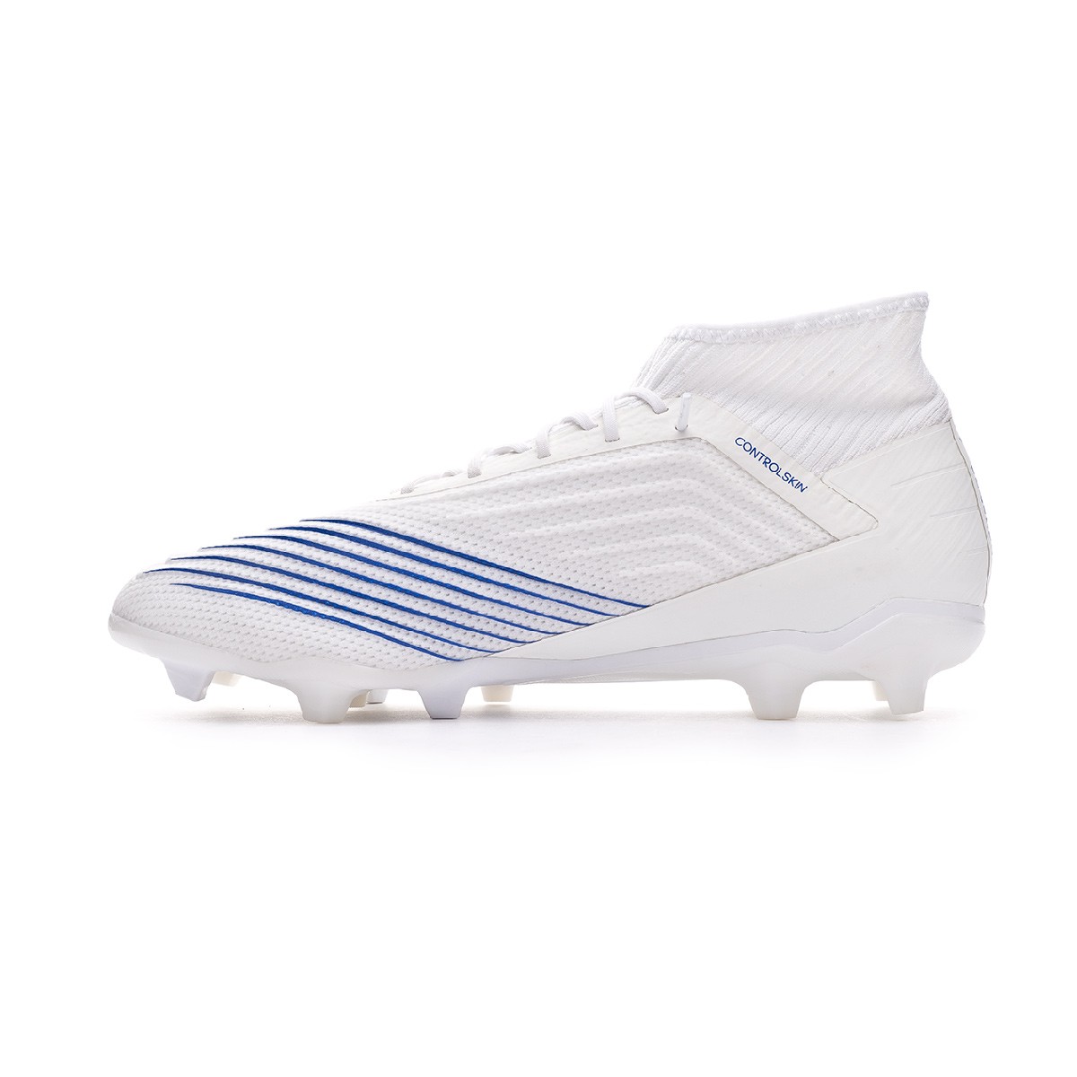adidas white and blue football boots