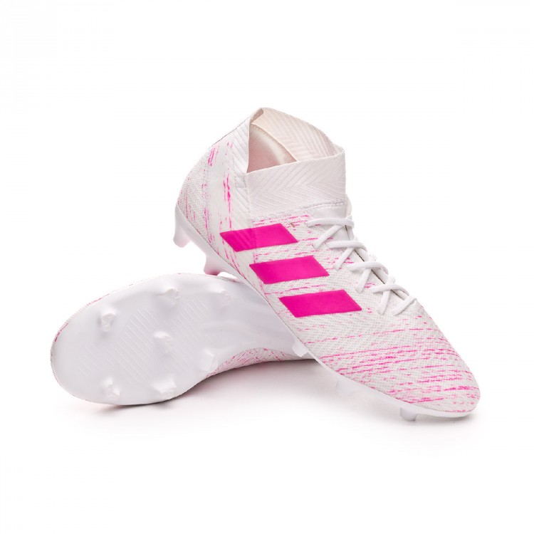 Scarpe adidas Nemeziz 18.3 FG White-Shock pink - Negozio di calcio Fútbol  Emotion