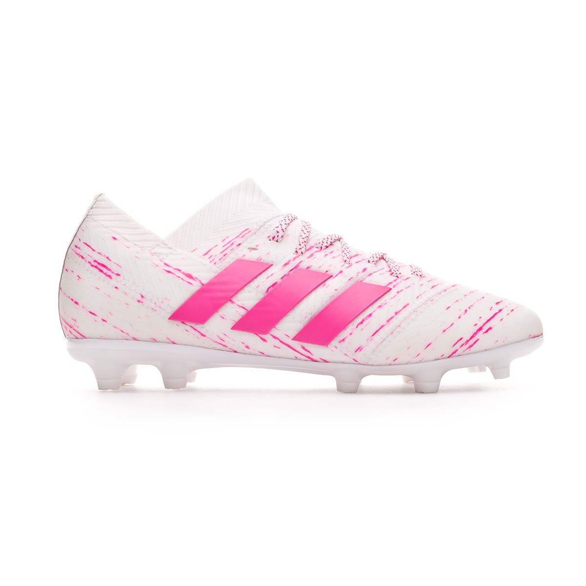 Bota de fútbol adidas Nemeziz 18.1 FG Niño White-Shock pink - Tienda de  fútbol Fútbol Emotion