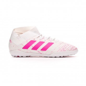Sapatilhas adidas Nemeziz 18.3 Turf Crianças White-Shock pink