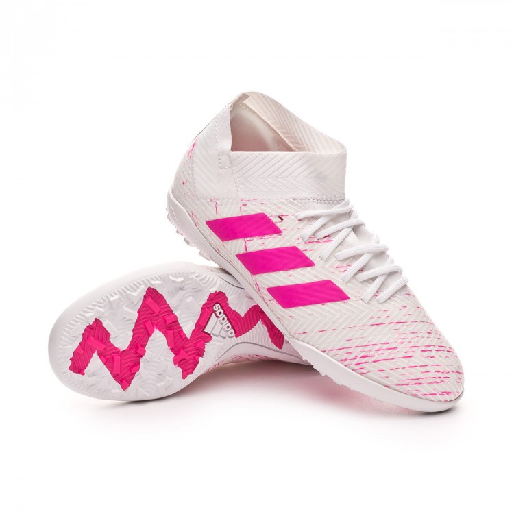 Tenis adidas Nemeziz Tango 18.3 Turf Niño White-Shock pink - Tienda de  fútbol Fútbol Emotion