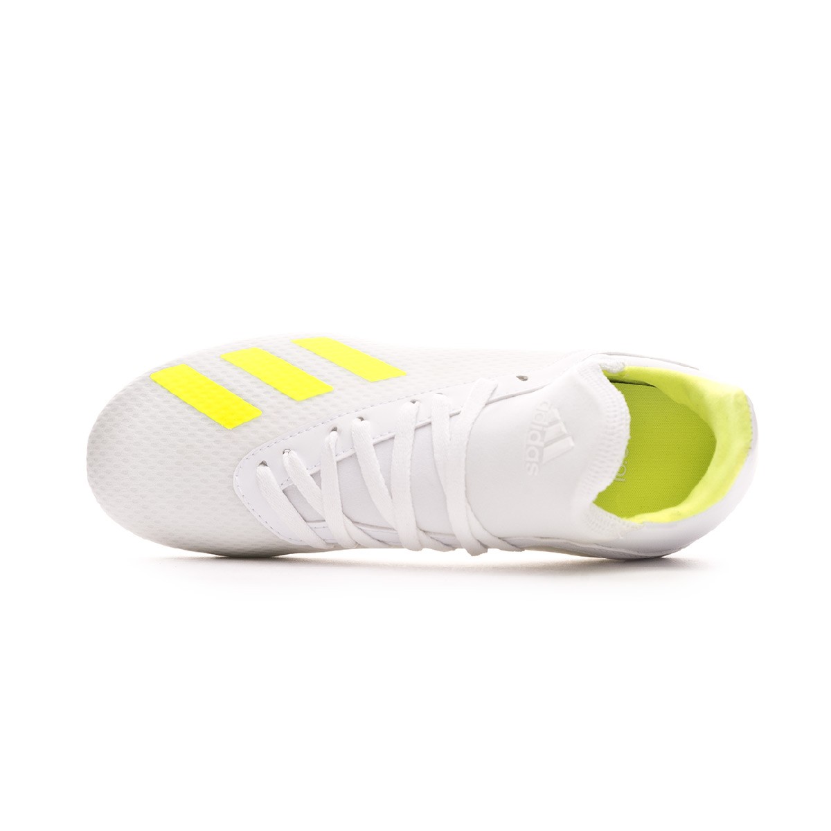 Football Boots Adidas Kids X 18 3 Fg White Solar Yellow White