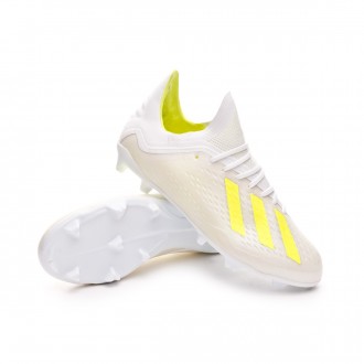 Chuteira  adidas X 18.1 FG Crianças White-Solar yellow-White