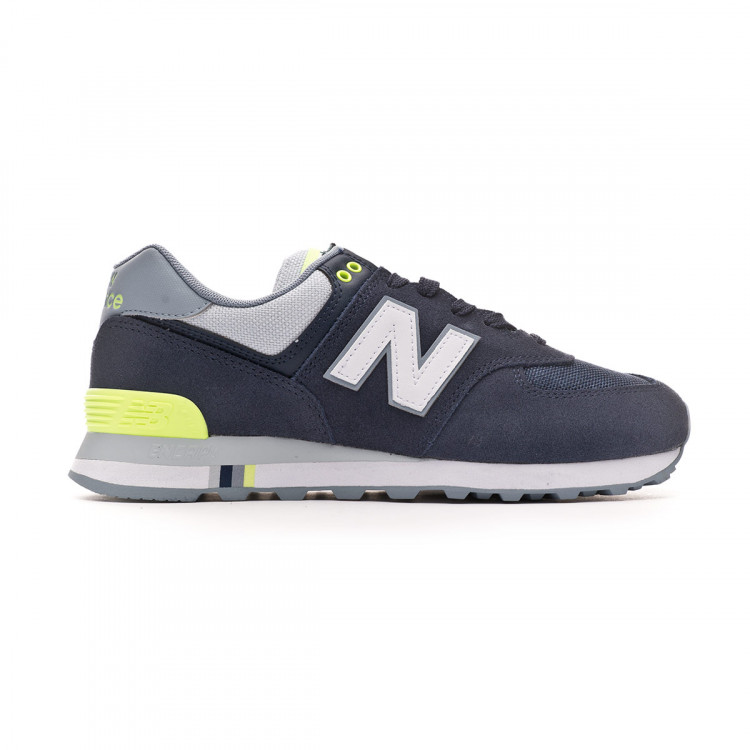 New Balance Summer Shore Shoes NB Navy/Bleached Lime Glo | ML574TFL | FOOTY.COM
