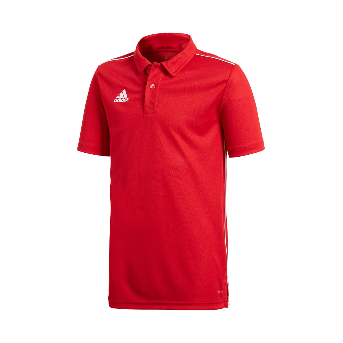 Polo shirt adidas Kids Core red-White Fútbol