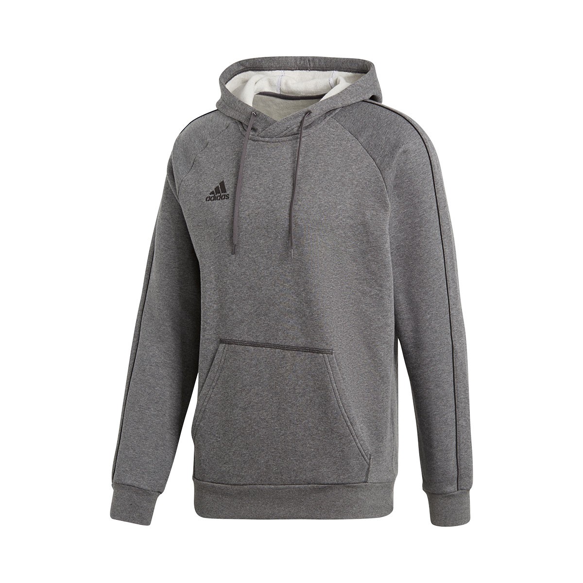 Sudadera adidas Core 18 Hoody Dark grey-Black - Tienda de fútbol Fútbol  Emotion