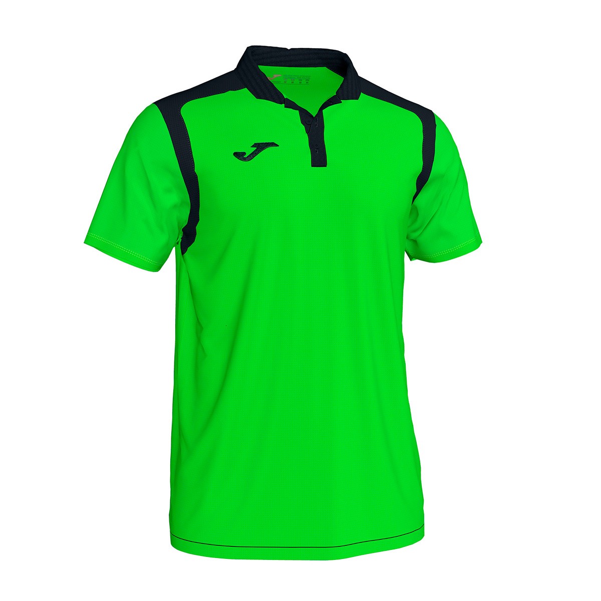 Polo shirt Champion V m/c Verde flúor-Black - Emotion
