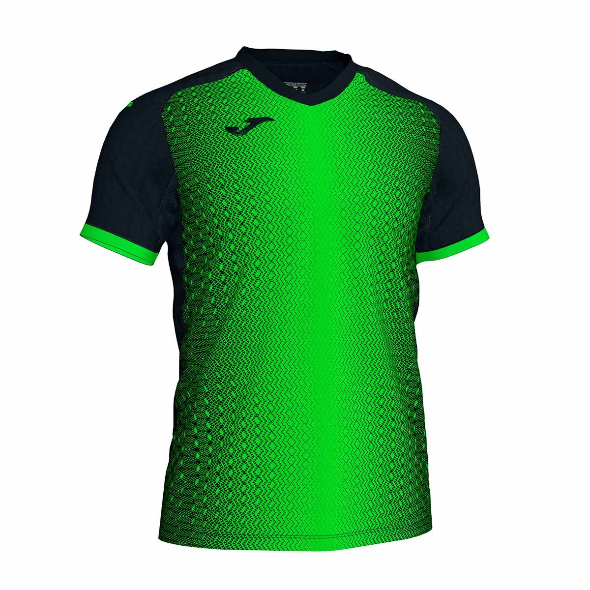 black and green football jersey