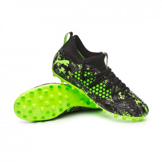 Chuteira  Puma Future 19.3 Netfit MG Puma black-Charcoal gray-Green gecko
