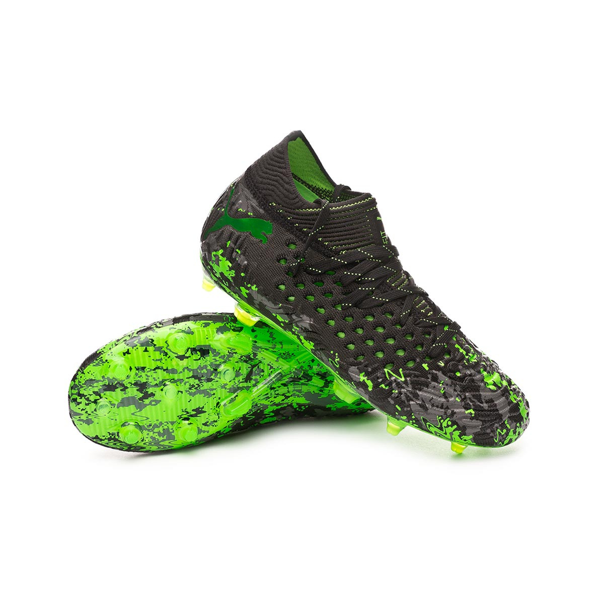 puma future black and green