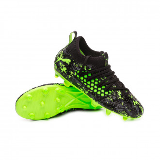 Chuteira  Puma Future 19.3 FG/AG Crianças Puma black-Charcoal gray-Green gecko