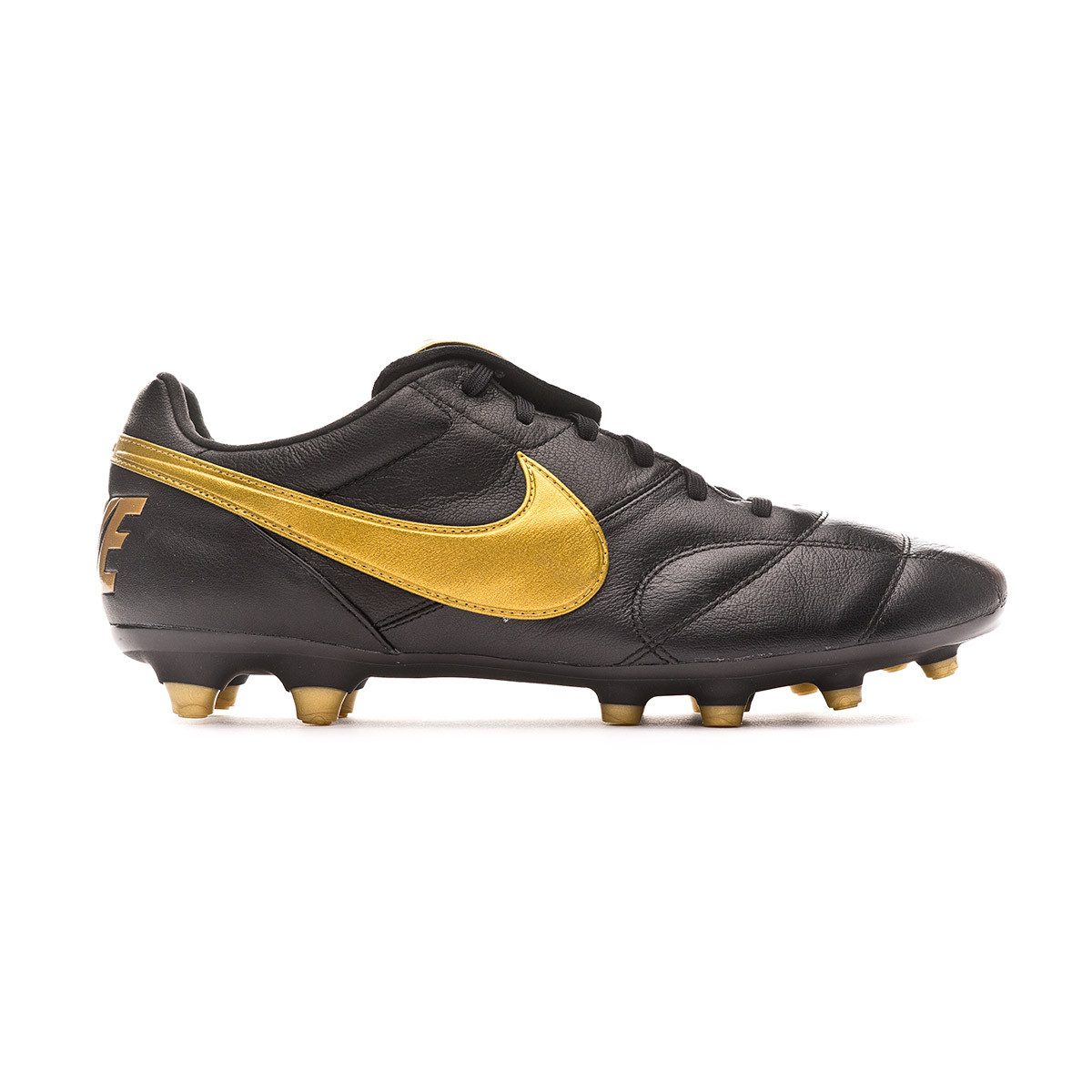 nike gold and black football shoes