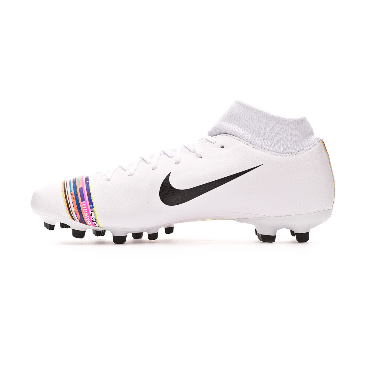 white rainbow cleats