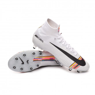 Chuteira  Nike Mercurial Superfly VI Elite LVL UP AG-Pro White-Black-Pure platinum