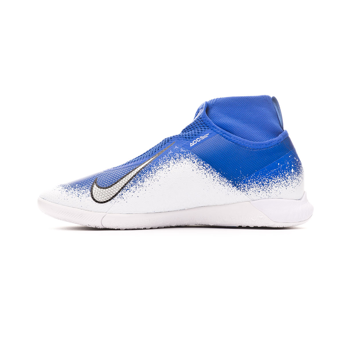 Zapatilla Nike React Phantom Vision Pro DF IC Racer blue-Chrome-White -  Tienda de fútbol Fútbol Emotion