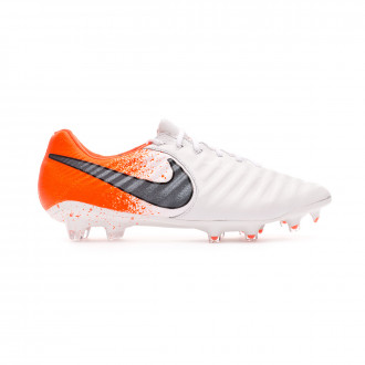 Chuteira Nike Tiempo Legend VII Elite FG White-Black-Hyper crimson
