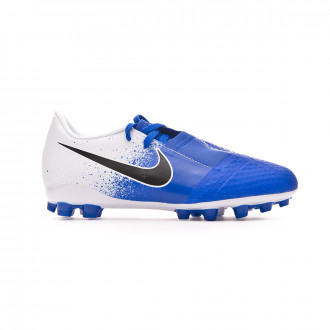 Chuteira Nike Phantom Venom Academy AG-R Niño White-Black-Racer blue