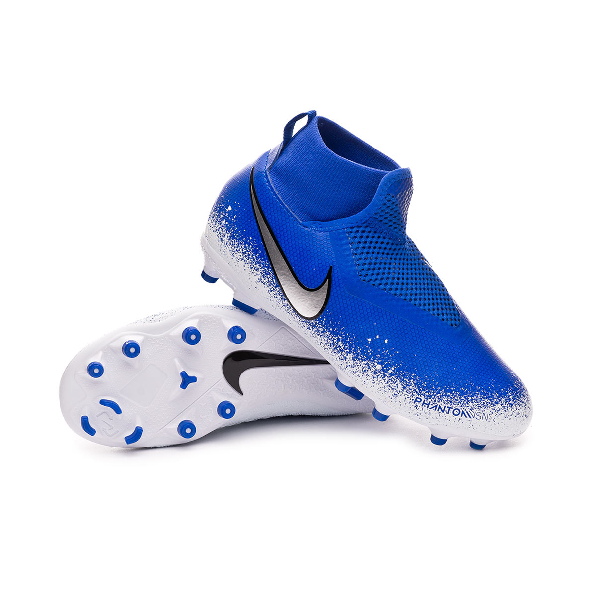 nike phantom vision blue and white