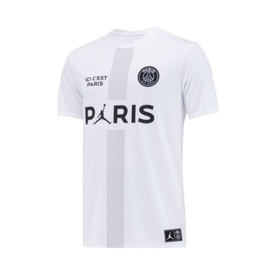 psg x jordan white jersey