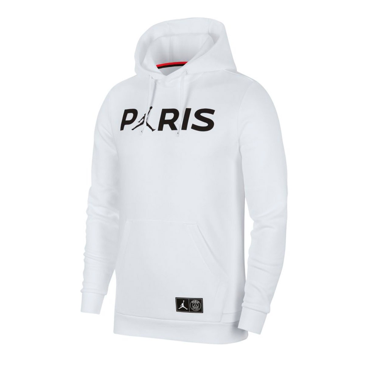 Sudadera Nike Jordan x PSG Jumpman PO White-Black - Tienda de fútbol Fútbol  Emotion