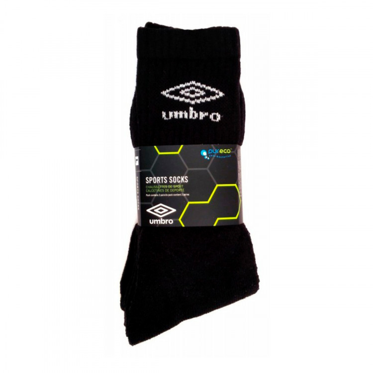 calcetines-umbro-sports-pack-3-uds.-negro-0