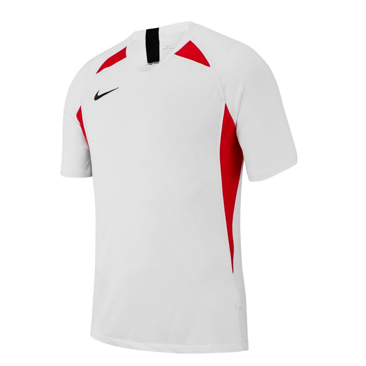 white and university red nike shirt