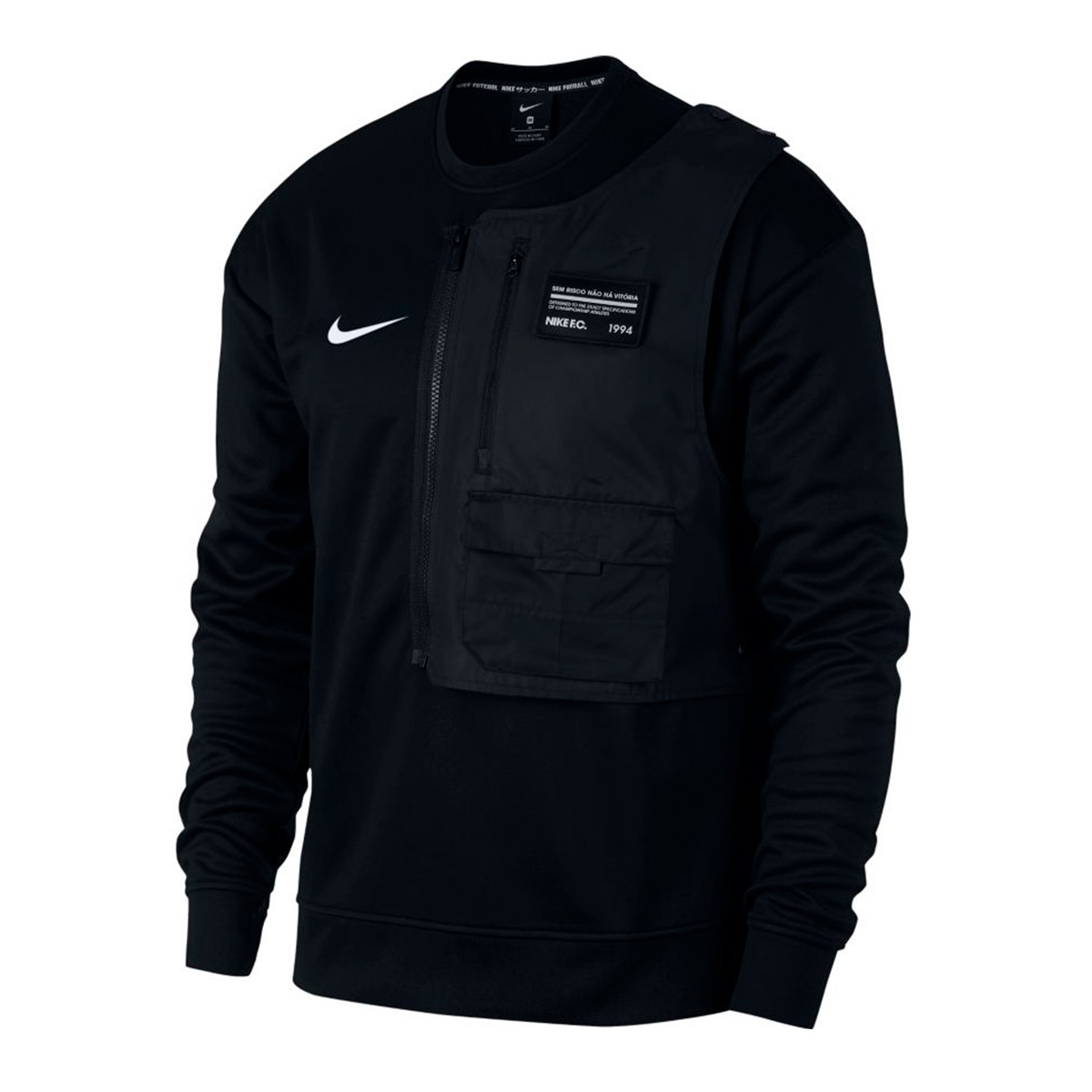 Sudadera Nike F.C. Desmontable Black - Tienda de fútbol Fútbol Emotion