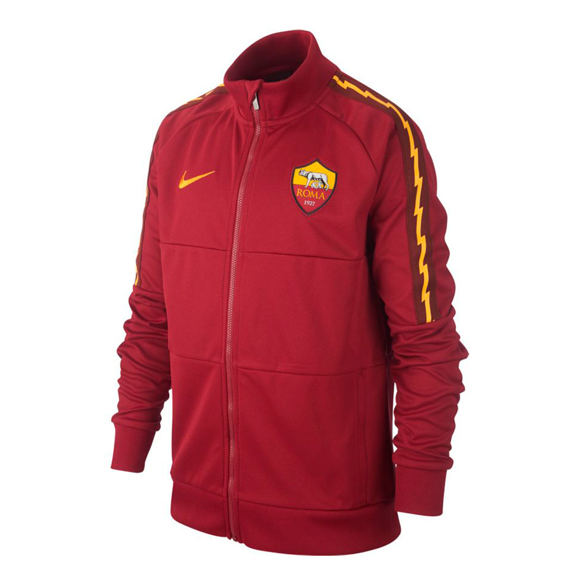 red and gold nike shirt