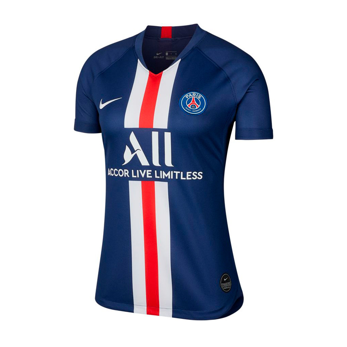 Camiseta Nike Paris Saint-Germain Breathe Stadium SS Primera Equipación  2019-2020 Mujer Midnight navy-White - Tienda de fútbol Fútbol Emotion