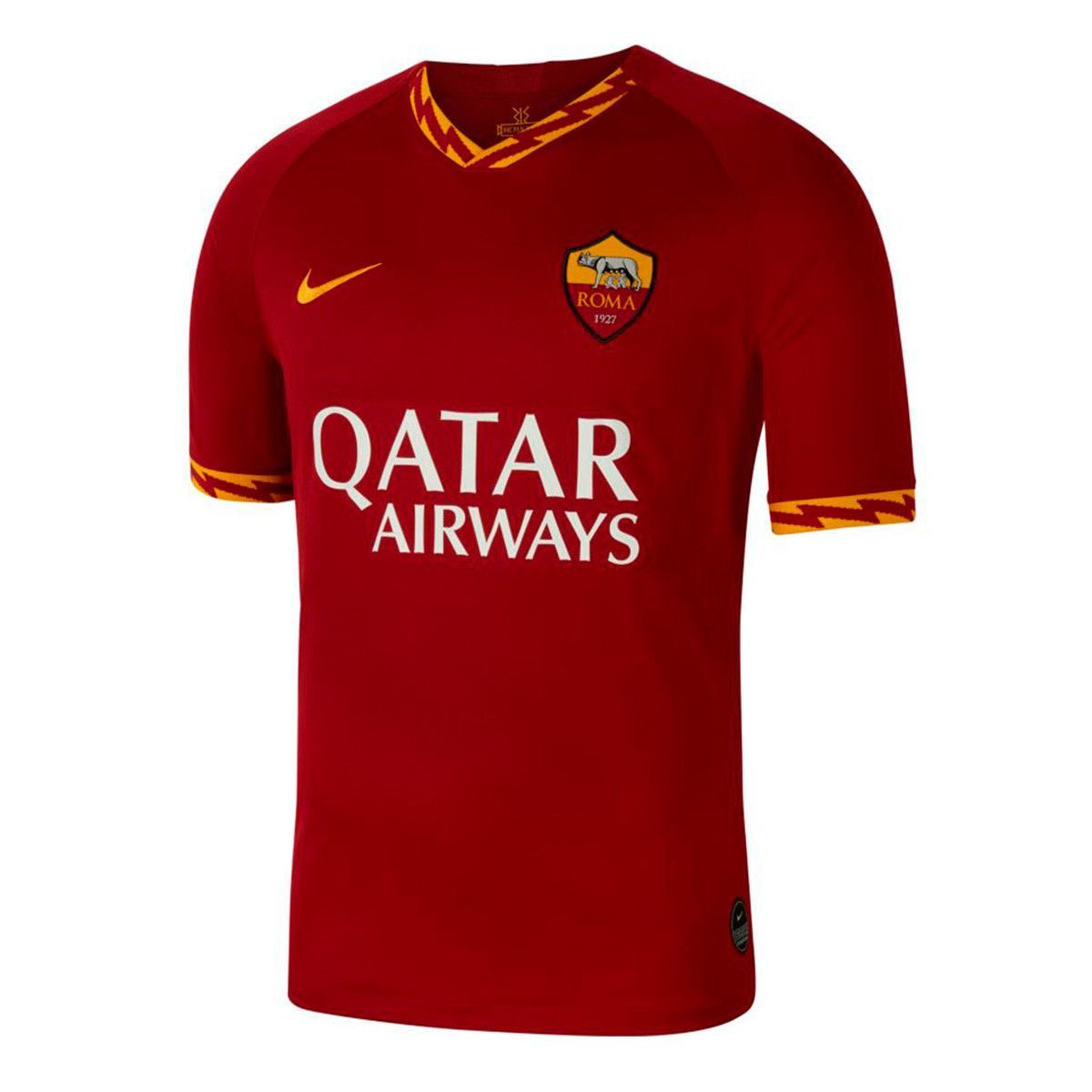 Camiseta Nike AS Roma Breathe Stadium SS Primera Equipación 2019-2020 Team  crimson-University gold - Tienda de fútbol Fútbol Emotion