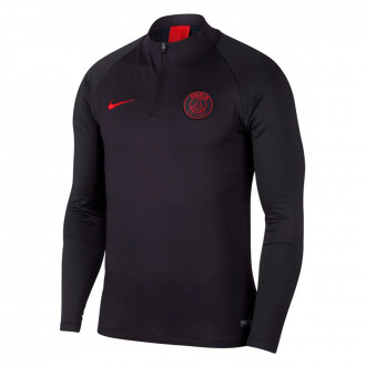 Sweatshirt Nike Paris Saint-Germain Dry Strike Dril Top 2019-2020 Oil grey-University red