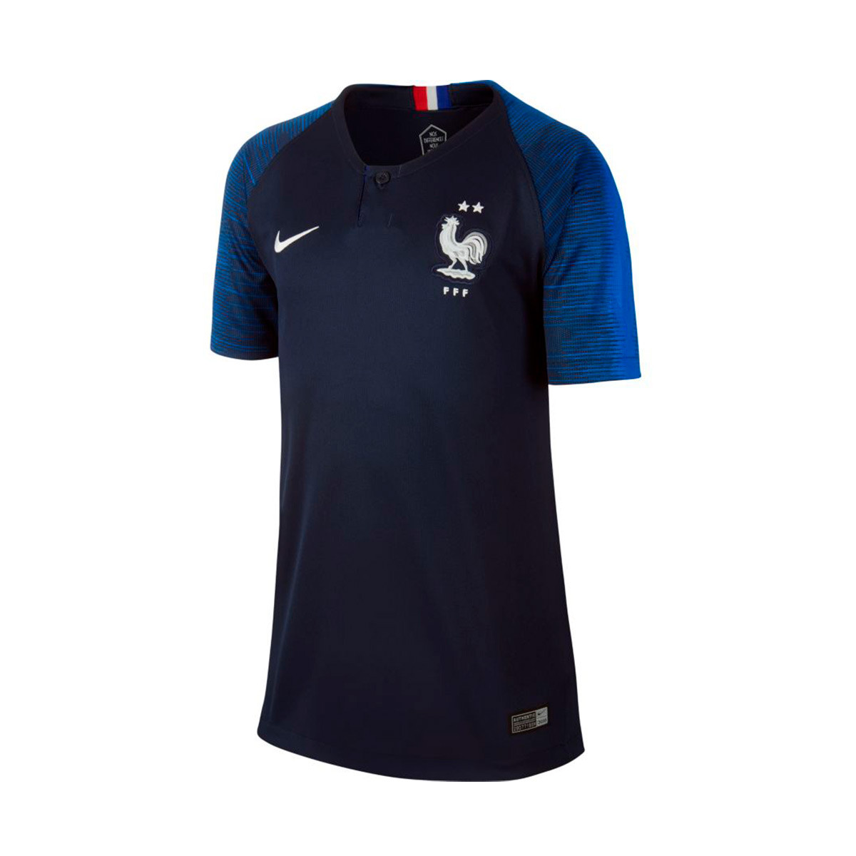 Jersey Nike Selección Francia Breathe Stadium Primera Equipación 2018-2019  Obsidian-Hyper cobalt - Football store Fútbol Emotion