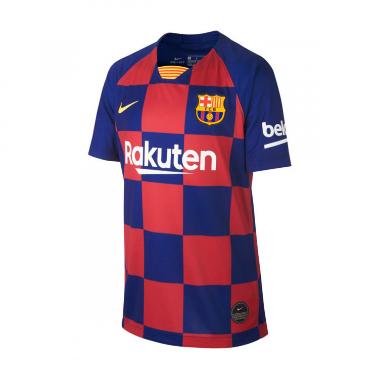 Camiseta Nike FC Barcelona Breathe Stadium Primera Equipación 2019-2020  Niño Deep royal blue-Varsity maize - Tienda de fútbol Fútbol Emotion