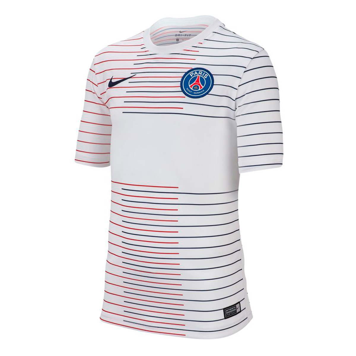 Camiseta Nike Paris Saint-Germain Pre Match Top 2019-2020 Niño  White-Midnight navy - Tienda de fútbol Fútbol Emotion