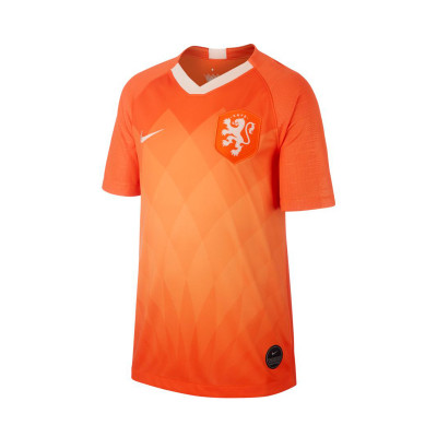Camiseta Nike Selección Holanda Breathe Stadium SS Primera Equipación 2018-2019  Niño Safety orange-Orange quartz - Tienda de fútbol Fútbol Emotion