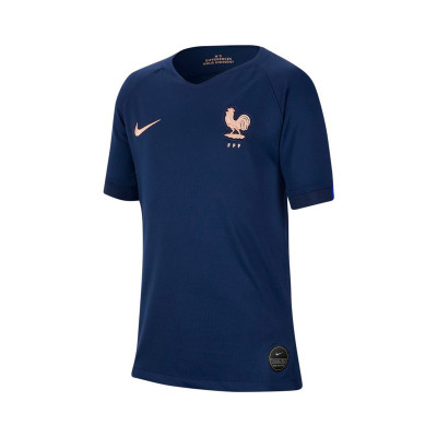 Camiseta Nike Selección Francia Breathe Stadium SS Primera Equipación 2018- 2019 Niño Midnight navy - Tienda de fútbol Fútbol Emotion