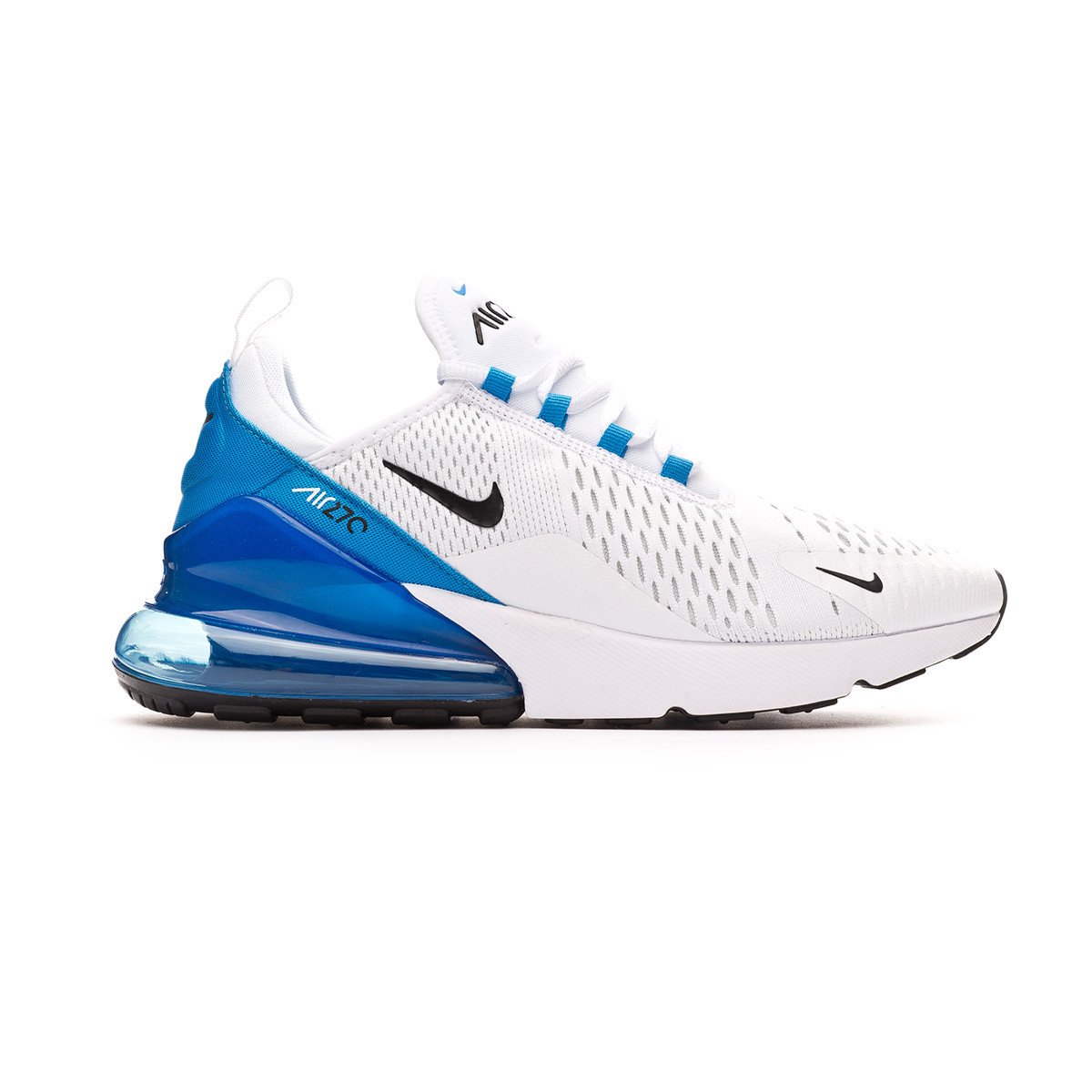 Trainers Nike Air Max 270 White-Black-Photo blue-Pure platinum - Football store Fútbol Emotion