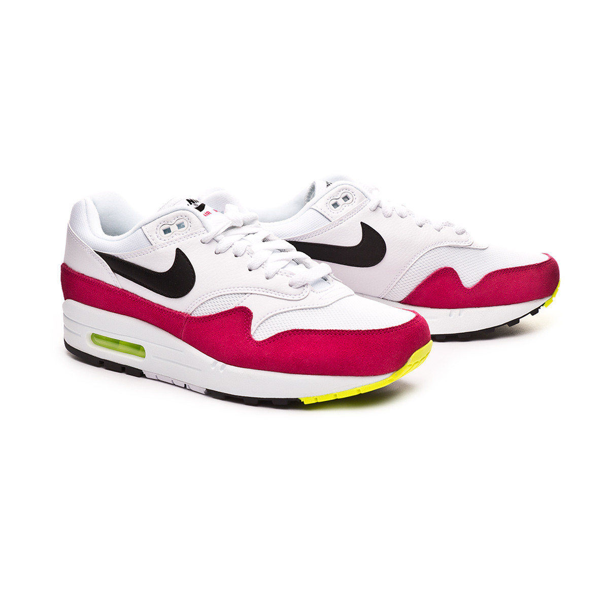 nike air max 1 trainers in white and black